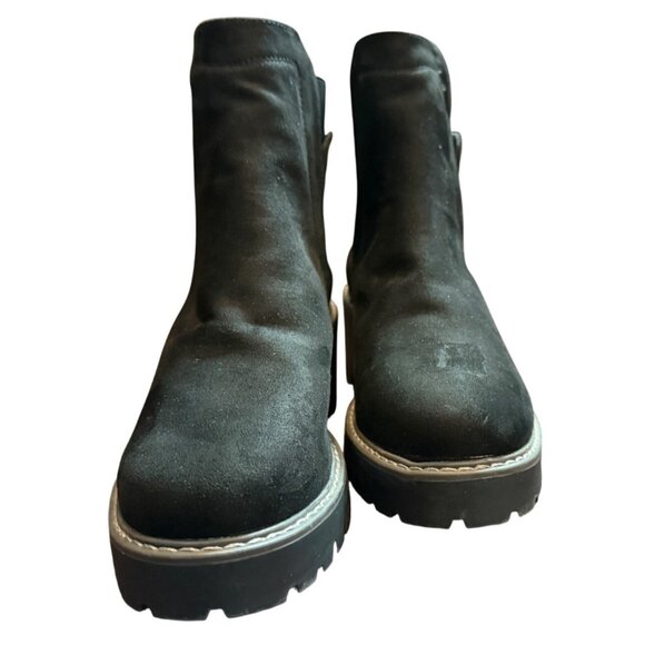 Rock & Candy By ZiGi Shoes - Rock & Candy By ZiGi Black Faux Suede Platform Chelsea Boots Size 9.5